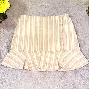 Altar D’state striped linen mini skirt